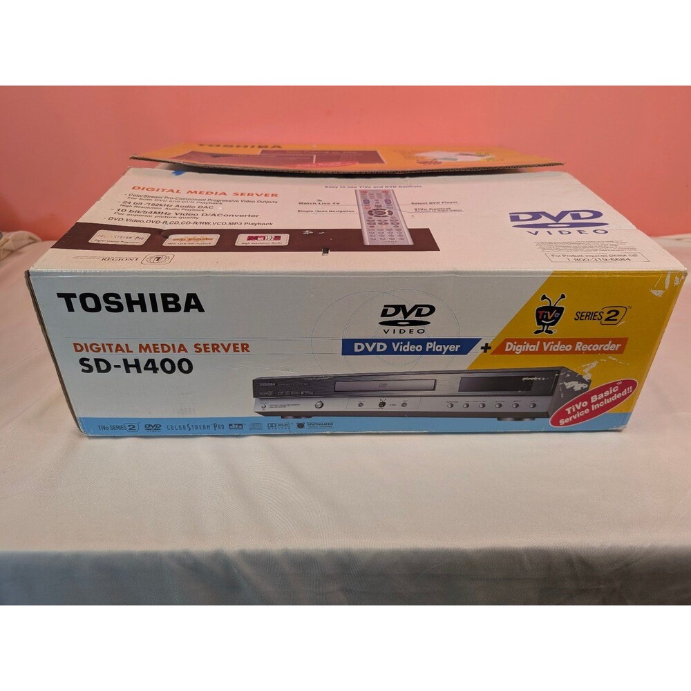 Toshiba Digital Media Server SD-H400 DVD Player and TiVo DVR New Open Box